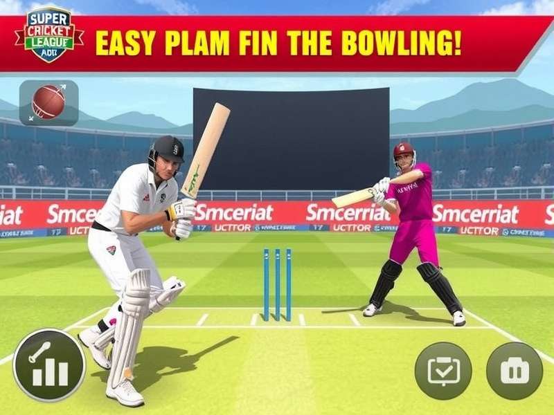 Super Cricket League batting interface