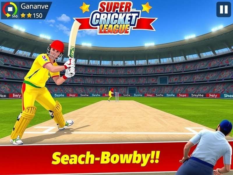 Super Cricket League bowling interface